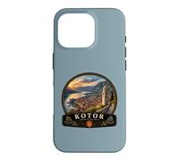 Carcasa para iPhone 16 Pro Kotor Montenegro Costa Adriática Diseño de Viajes