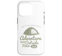 Carcasa para iPhone 16 Pro La Aventura Comienza Fuera de tu Tienda de campaña: Acampar al Aire Libre