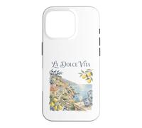 Carcasa para iPhone 16 Pro La Dolce Vita Riviera Italiana Costa Amalfitana Acuarela