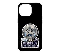 Carcasa para iPhone 16 Pro La Luna Nos extraña #LetsGoBack Llorando Luna Triste