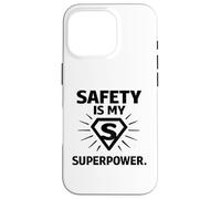 Carcasa para iPhone 16 Pro La Seguridad es mi Superpotencia | Regalo para campeones de la Seguridad en el Lugar de