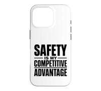 Carcasa para iPhone 16 Pro La Seguridad es mi Ventaja competitiva | Regalo de Seguridad en el Lugar de Trabajo