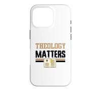 Carcasa para iPhone 16 Pro La teología Importa Biblia Iglesia Cristiana Religiosa Fe Orar