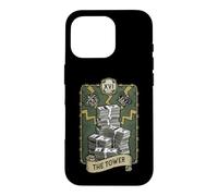 Carcasa para iPhone 16 Pro La Torre Tarot Card Dólar Dinero Astrología