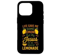 Carcasa para iPhone 16 Pro La Vida me DIO Algunos Limones Pero mi Jesús Él está Haciendo Limonada