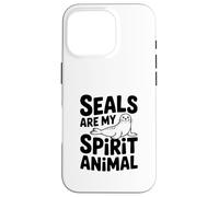 Carcasa para iPhone 16 Pro Las focas Son mi espíritu Animal Cool Seal Lover