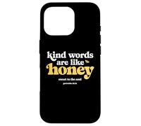 Carcasa para iPhone 16 Pro Las Palabras amables Son como Honey Christian Bee Proverbios 16:24