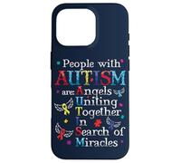 Carcasa para iPhone 16 Pro Las Personas con Autismo Son ángeles Puzzle Aceptar Conciencia sobre el Autismo