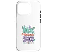 Carcasa para iPhone 16 Pro Las Voces merecen un diseño de Conciencia sobre la comunicación Espacial