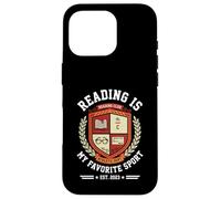 Carcasa para iPhone 16 Pro Leer es mi Libro Favorito del Club de Lectura del Equipo Universitario Deportivo