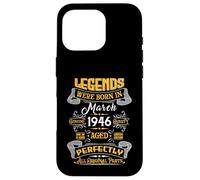 Carcasa para iPhone 16 Pro Legend February 1946 Vintage 80th Birthday Tees Made in 1946