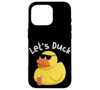 Carcasa para iPhone 16 Pro Let's Duck Yellow Rubber Duck Beach Party Summer Vacation