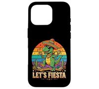 Carcasa para iPhone 16 Pro Let's Fiesta Divertido Dinosaurio Cinco De Mayo T Rex Party Design
