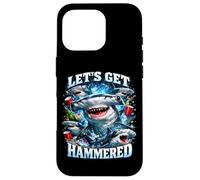 Carcasa para iPhone 16 Pro Let's Get Hammerhead Shark Pun Dad Joke