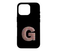 Carcasa para iPhone 16 Pro Letter G Candy Rainbow Sprinkles Monogram Men, Women, Kids