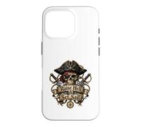 Carcasa para iPhone 16 Pro Levanta el Infierno y zarpa Pirate Skull Nautical Adventure