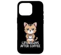 Carcasa para iPhone 16 Pro Life Begins After Coffee