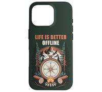 Carcasa para iPhone 16 Pro Life is Better Offline - Camping & Hiking Outdoors Nature