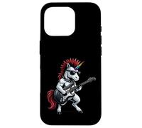 Carcasa para iPhone 16 Pro Linda Banda de Guitarra Punk de Unicornio Rock'n Roll gótica Punk Divertida