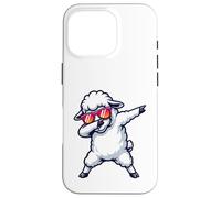 Carcasa para iPhone 16 Pro Linda Oveja Blanca esponjosa con Gafas de Sol