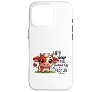 Carcasa para iPhone 16 Pro Linda Vaca Mantener Fuera de mi Pasto