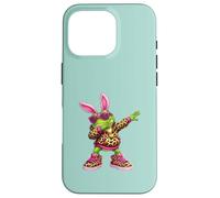 Carcasa para iPhone 16 Pro Lindo Anime Dabbing Frog Bunny Feliz Pascua Niño Chica Divertido