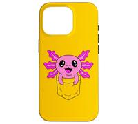 Carcasa para iPhone 16 Pro Lindo Bebé Axolotl En El Bolsillo Kawaii Anime