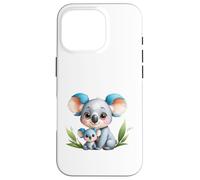 Carcasa para iPhone 16 Pro Lindo Koala mamá y bebé Animal ilustración