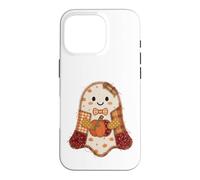 Carcasa para iPhone 16 Pro Lindo Patchwork Fantasma Calabaza otoño Halloween
