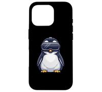 Carcasa para iPhone 16 Pro Lindo Personaje de Dibujos Animados de pingüino VR Gamer