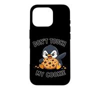 Carcasa para iPhone 16 Pro Lindo pingüino de Dibujos Animados no Toque mi Galleta