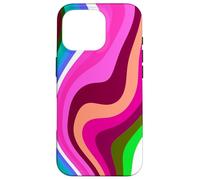 Carcasa para iPhone 16 Pro Liquid Swirl Retro 60s 70s Aesthetic Indie Hippie Funky