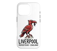 Carcasa para iPhone 16 Pro Liverpool Merseyside England Zine-Ink Hígado Bird
