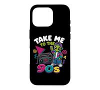 Carcasa para iPhone 16 Pro Llévame a los 90 Retro Alien Hip Hop Boombox Throwback