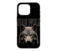 Carcasa para iPhone 16 Pro Lobo Dire Cara Luz De Luna Bosque Fauna Silvestre Naturaleza