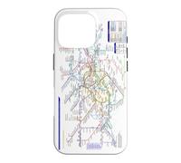Carcasa para iPhone 16 Pro Londres Reino Unido Metro Train Railway - Souvenir Ruta Mapa Europa