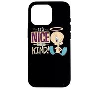 Carcasa para iPhone 16 Pro Looney Tunes Tweety Nice To Be Kind