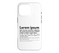 Carcasa para iPhone 16 Pro Lorem Ipsum | Frases en latín, Diseño Gráfico, Edición de Textos
