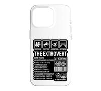 Carcasa para iPhone 16 Pro Los rasgos centrales extrovertidos Mariposa Social extrovertida Divertida
