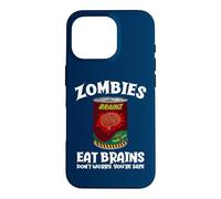 Carcasa para iPhone 16 Pro Los Zom omen Cerebros no se preocupan sarcástico Zombie Halloween