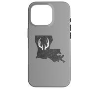 Carcasa para iPhone 16 Pro Louisiana LA Deer Hunting Shed Antlers Design
