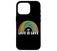 Carcasa para iPhone 16 Pro Love is Love Rainbow Vintage Pride LGBTQ