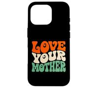 Carcasa para iPhone 16 Pro Love Your Mother Earth Day Retro Ambientalista Planeta