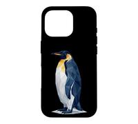 Carcasa para iPhone 16 Pro Low Poly Emperor Penguins Geometric Art