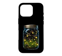 Carcasa para iPhone 16 Pro Luciérnagas En Tarro Lindo Relámpago Insectos Noche Brillante