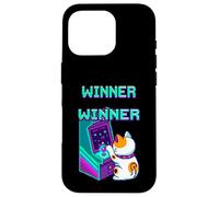 Carcasa para iPhone 16 Pro Lucky Cat Arcade Ganador Retro Gaming Art