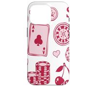 Carcasa para iPhone 16 Pro Lucky Girl Energy Gambling Playing Cards Cherries and Dice