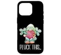 Carcasa para iPhone 16 Pro Lucky St. Patricks Day GNOME For Women with Cute Shamrock