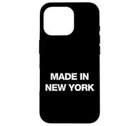 Carcasa para iPhone 16 Pro Made in New York, Cool New York City Quotes Graphic