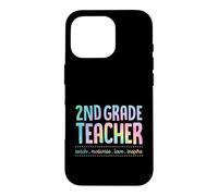 Carcasa para iPhone 16 Pro Maestro de Segundo Grado Enseña Motivar Amor Inspirar Enseñanza Lema